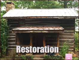 Historic Log Cabin Restoration  Hilda,  South Carolina